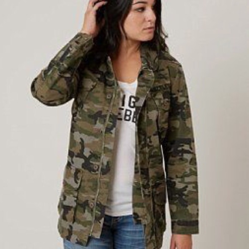 Military Green Camo Jacket